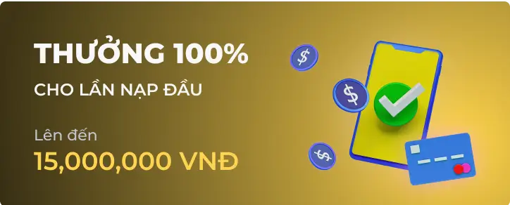 Thưởng nạp lại 100% lên đến 5 triệu đồng tại 188BET